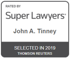 Rated By Super Lawyers | John A. Tinney | Selected In 2019 | Thomson Reuters